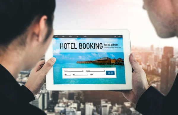 Online Shopping für Hotelreservierungen