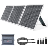 GOFORT 18V 60W Tragbares Solarpanel mit DC/QC3.0/USB-A & 3 Ports, kompatibel mit Solargenerator-Powerstation