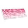 Redragon K576W-GP DAKSA TKL Kabelgebundene mechanische Tastatur 87 Tasten Gradient PBT Keycap Red Switch – Pink