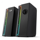 Redragon GS580 Calliope RGB Desktop PC Speakers, 2.0 Channel Enhanced Sound and Volume Control with 3.5mm Cable