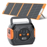 Flashfish A301 292WH 320W Portable Power Station TSP 18V 100W Foldable Solar Panel Emergency Energy Kit