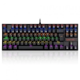 Redragon K552 Rainbow Backlight TKL Mechanische Tastatur Kompakt 88 Tasten QWERTZ Deutsches Layout
