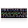 Redragon K552 Rainbow Backlight TKL Mechanische Tastatur Kompakt 88 Tasten QWERTZ Deutsches Layout