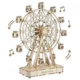 ROBOTIME TGN01 Rolife Riesenrad Spieluhr 3D Holzpuzzle Bausatz, 232 Teile