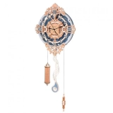 ROBOTIME LC701 Romantic Note Wanduhr Mechanisches Getriebe 3D-Holzpuzzle-Kit, 231 Teile