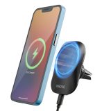 Hinovo MC1-2 15W magnetisches kabelloses Autoladegerät, Fast Charging, 360-Grad-Drehung, LED-Anzeige