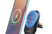 Hinovo MC1-2 15W magnetisches kabelloses Autoladegerät, Fast Charging, 360-Grad-Drehung, LED-Anzeige