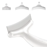 Fluffee Tierhaarkamm mit drei austauschbaren Kämmen (0,8 mm,  1,0 mm, 1,5 mm) leicht und bequem
