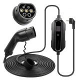 ANDAIIC EV-Autoladekabel, Typ 2 6A 16A für Elektrofahrzeuge, tragbares EVSE-Ladekabel, 5 Meter oder 10 Meter – EU-Stecker