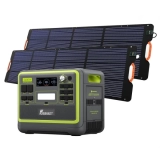 FOSSiBOT F2400 2048 Wh/2400 W tragbare PowerStation (Solargenerator), Schnellladung in 1,5 Stunden – Schwarz
