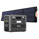 FOSSiBOT F2400 2048 Wh/2400 W tragbare PowerStation (Solargenerator) Combo mit 1 Stück FOSSiBOT SP200 200W Solarpanel