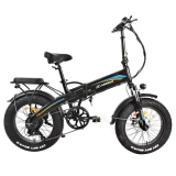 KAISDA K2P PRO 20*4.0 Zoll Reifen faltbares elektrisches Moped, Bafang 750W Motor, 48V 15Ah Akku- Orange Blau