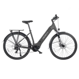 FAFREES FM9 700C*45C Reifen Step-Through City-Elektrofahrrad, 250W Bafang Mittelmotor, 15Ah Akku – Grau