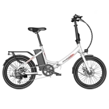 FAFREES F20 Light 20 * 1,95 Zoll Reifen Faltbares City-Elektrofahrrad, 48V 250W Motor, 14,5Ah Batterie – Weiß