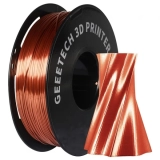 Geeetech Silk PLA Filament für 3D Drucker, 1.75mm Maßgenauigkeit /- 0.03mm 1kg Spule (2.2 lbs) – Kupfer
