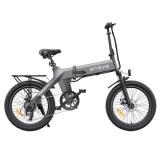 2023 Neue Version ENGWE C20 Pro 20*3.0 Zoll Fat Tires Faltbares Elektrofahrrad, 250W Motor, 36V 15.6Ah Akku, 25Km/h – Grau