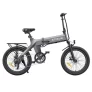 2023 Neue Version ENGWE C20 Pro 20*3.0 Zoll Fat Tires Faltbares Elektrofahrrad, 250W Motor, 36V 15.6Ah Akku, 25Km/h – Grau