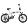 2023 Neue Version ENGWE C20 Pro 20*3.0 Zoll Fat Tires Faltbares Elektrofahrrad, 250W Motor, 36V 15.6Ah Akku, 25Km/h – Weiß