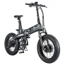 BEZIOR XF005 20*4.0 Reifen faltbares Elektrofahrrad, 1000W Doppelmotoren, 36V 6.4Ah & 36V 16Ah Akkus