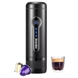 BioloMix CP010 Kabellose tragbare Kaffeemaschine, 15-18 Bar elektrische Kapsel-Espressomaschine, 7800mAh Akku