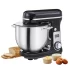BioloMix BM601 1200 W Küchenstandmixer mit Schneebesen, Kneter, 6 l Fassungsvermögen, Edelstahlschüssel – Grau