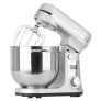 BioloMix BM601 1200 W Küchenstandmixer mit Schneebesen, Kneter, 6 l Fassungsvermögen, Edelstahlschüssel – Silber