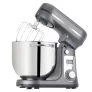 BioloMix BM601 1200 W Küchenstandmixer mit Schneebesen, Kneter, 6 l Fassungsvermögen, Edelstahlschüssel – Grau