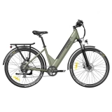FAFREES F28 Pro 27,5 Zoll City-Elektrofahrrad mit Durchstieg, 250W Motor, 36V14.5Ah Akku – Grün