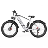 DUOTTS F26 26*4.0 Zoll Fat Tire Elektrofahrrad, 750W*2 Doppelmotoren, LG 20Ah Akku, 55km/h Höchstgeschwindigkeit – Silber