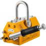 VEVOR Lasthebemagnet Neodym Stahl Zugkraft 1500 kg Anhebender Magnet 45 kg gelb Handgesteuertes Gabelanheben Magnetlifter Magnetheber 14 x 40 x 14,5 cm Neodymium Lifting Magnet hervorragendes Werkzeug