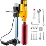 VEVOR Kernbohrmaschine 750 U/min Drehzahl, Diamantbohrmaschine Easydrive, Kernbohrgerät, Trockenbohrgerät Nennleistung 3980W, Kernbohreinheit 230 V, Magnetbohrmaschine zum Bohren von Stahlbeton usw.