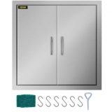 VEVOR 79×79 cm Kamintür Doppelschicht Putztür Edelstahl 304 Inspection Door BBQ Tür