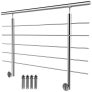 Vevor Treppengeländer Balkongeländer 150 Cm Wandmontage Edelstahl Handlauf