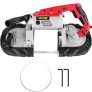 VEVOR Bandsäge 12,7 cm Schnittgröße 1100 W 2,9 A Sägeband Stahl, Eisensäge 200 cm Kabel 6 Stufe Geschwindigkeit Metallbandsägemaschine, Bandsäge für anspruchsvolle Anwender, Eisensäge 55 × 17 × 29 cm