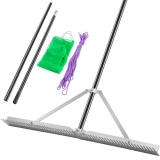 VEVOR Rasenrechen 260x90x18 cm Rasenharke aus Aluminium, Garten-Rechen mit faltbarem Rechenkopf 15 m Seil & Netzbeutel zum Entfernen von Unkraut Algen & anderen Wasserpflanzen im Pool Teich oder See
