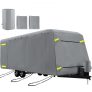 VEVOR Schutzhülle Wohnwagen 14-16 Fuß, Wohnmobil Abdeckung Verbundvliesstoff, Abdeckplane 519 x 230 x 275 cm, Wohnmobilplane Wasserdicht, Anti-UV Schutzplane, Motorhome Camper Van Protective Cover