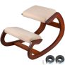 VEVOR Ergonomischer Hocker Verstellbarer Hocker Ergonomische Kissen Komfortabler Home Schreibtisch Formung und Stressabbau Ergonomischer Sessel Knie Hocker (Pekannüsse)