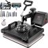 VEVOR 18X12cm Leather Embossing Machine Manuell Leder Prägemaschine Kaltziehstahl Leather Cutting Machine Lederschneidemaschine für Leder Stoff Papier Folie
