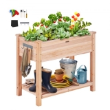 VEVOR Hochbeet Holz Pflanzkasten Frühbeet Pflanzbeet Gemüsebeet 86x46x76cm