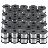 VEVOR Bindedraht Drahtspinne Edelstahldraht 8mm Hartdraht Bauwesen 0,8mm 110m 45 Stück