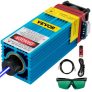 VEVOR CNC Lasermodul 5.5W, CNC-Laserkopf-Set, Laserkopf-Graviermodul mit Brille, Brennbarer Justierbarer Laserkopf für Laser Graviermaschine, Laserwellenlänge 445-450 Nm, Gravur Laserkopf 12 V 5 A