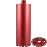 VEVOR Diamant Kernbohrkrone 6 Zoll / 152 mm, Nass Trocken Bohrkrone Diamant- & Aluminiumlegierung Nutzlänge 355 mm, Profi Diamantbohrkrone, Kernbohrkrone für Beton Backstein Marmor, Inkl. Sägeblatt