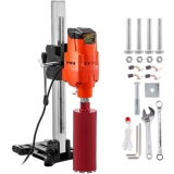 VEVOR Diamantkernbohrmaschine 4800 W Kernlochbohrmaschine 500 U/min Drehbar-Basis Betonkernbohrer 305 mm, Einlass aus reinem Kupfer, rostfrei langlebig und hohe Effizienz für Installationsbereiche