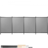 VEVOR Poolzaun Kindersicher 1,2×14,6m Schutzzaun 1000D-PVC-Netzgewebe Aluminium-Fußrohren und-stangen Poolschutzaun Korrosions-Abriebbeständig Teichzaun Hundezaun Ideal für Pool Schwimmbad Teich
