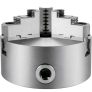 VEVOR Drehfutter 3 Backen, Dreibackenfutter K11-200, Metall Drehbankfutter 200 mm,selbstzentrierendes Drehfutter, Spannfutter für Drechselbank, 3600 U/min mit hoher Präzision breitem Spannbereich