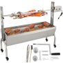 VEVOR 150 Pfund Rotisserie Grillbräter, 40 W BBQ kleines Schweinelamm Rotisserie Bräter, 127 cm Edelstahl Holzkohle Spieß Rotisserie Röster Grill für Camping und Outdoor Grill