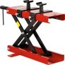 VEVOR 500 KG Motorrad Hebebühne Montage Ständer Rot, 360 x 220 mm manueller Motorrad Hebebühne Scherenheber, 1100 Pfund Montageständer für Motorrad, klappbar Stahl Motorrad Guad Hebebühne mit Zubehör