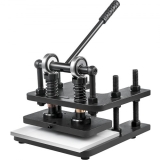 VEVOR 28X14cm Leather Embossing Machine Manuell Leder Prägemaschine Kaltziehstahl Leather Cutting Machine Lederschneidemaschine für Leder Stoff Papier Folie