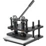 VEVOR 28X14cm Leather Embossing Machine Manuell Leder Prägemaschine Kaltziehstahl Leather Cutting Machine Lederschneidemaschine für Leder Stoff Papier Folie