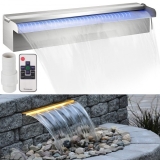 VEVOR Schwalldusche Poolfontäne LED 17,7″x4,5″x3,1″ Poolbrunnen 1,3″ Wasserfontäne 0,87″ Dekoration Gartenteich